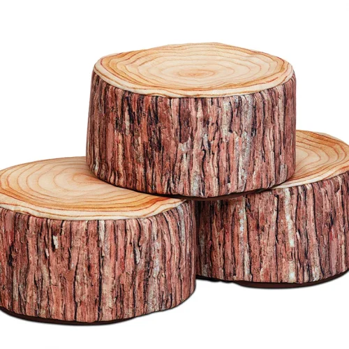 Petit siège en tronc d'arbre (set de 3) — Millhouse Lernspielzeug Schule