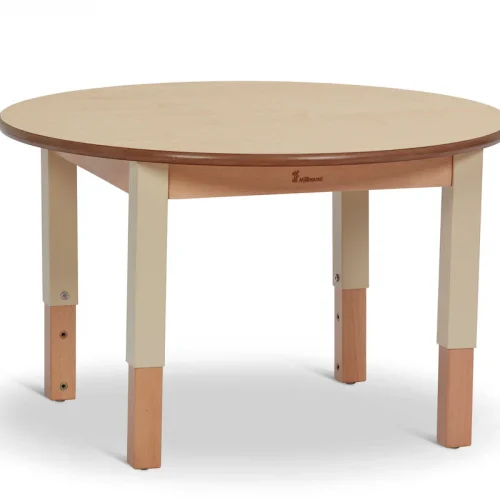Petite table ronde (D750), réglable en hauteur — Millhouse Lernspielzeug Schule
