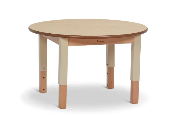 Petite table ronde (D750), réglable en hauteur — Millhouse Lernspielzeug Schule