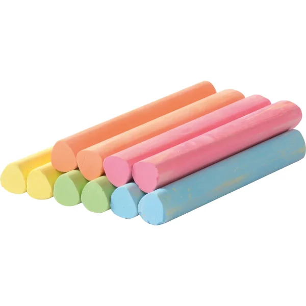 Craies triangulaires colorées 10 pièces — Eduplay jouet pédagogique maternelle
