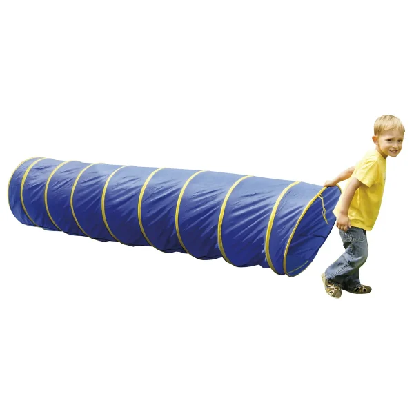 Tunnel de rampement bleu 175 cm — Jouet pédagogique Eduplay crèche