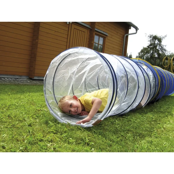 Tunnel de rampement transparent 155 cm — Jouet pédagogique Eduplay crèche
