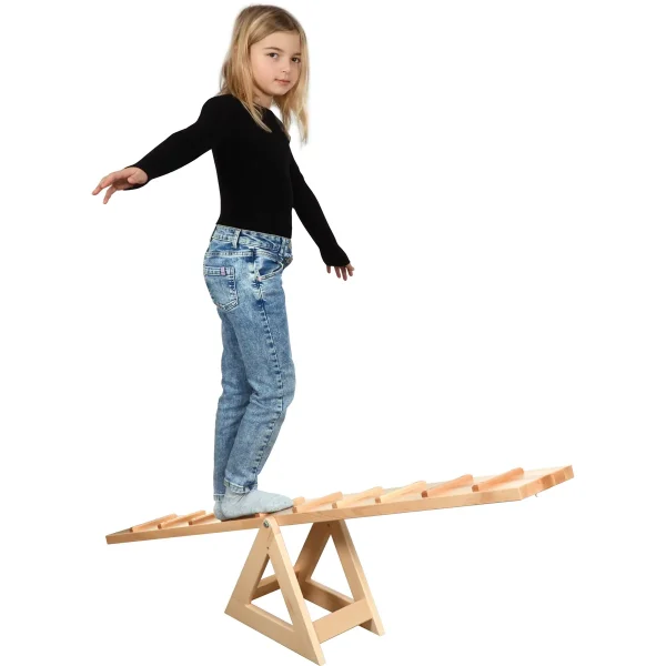Bascule de course en bois — Eduplay jouet pédagogique maternelle
