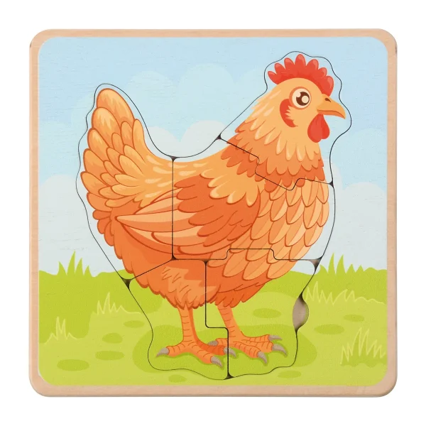 Puzzle Cycle de vie Poule — Eduplay jouet pédagogique