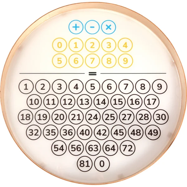 Disques d'apprentissage pour bac lumineux lot de 4 — Eduplay jouet pédagogique crèche