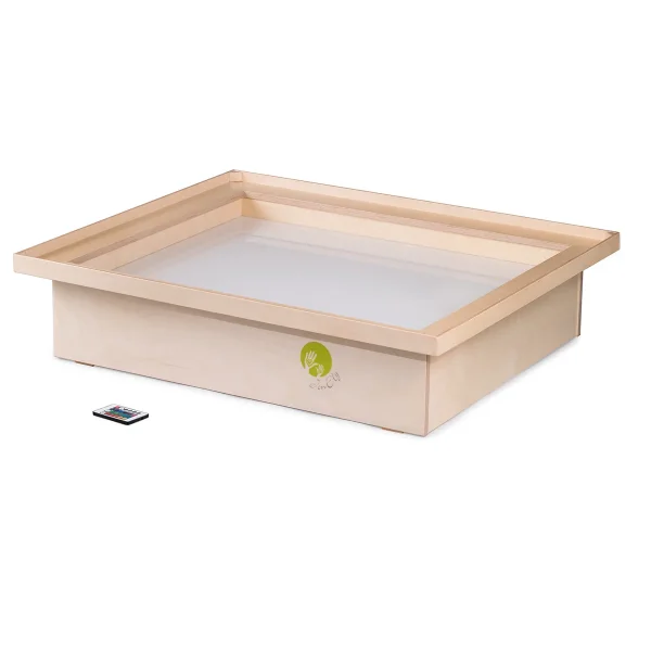 Table lumineuse de sable avec cadre de rangement — Eduplay jouet pédagogique crèche