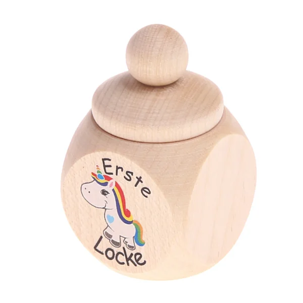 Boîte Boucles Licorne Arc-en-ciel — Kiki-Ena Matériel créatif Bois naturel