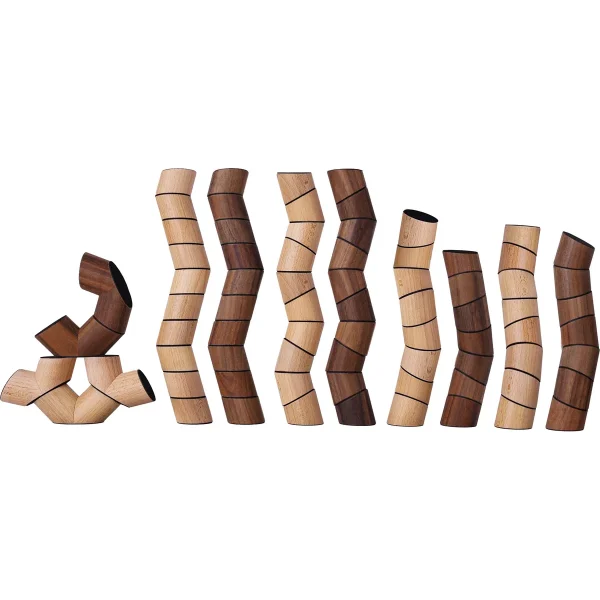 Loggos 75 pièces Hêtre et Noyer — Eduplay jeu éducatif maternelle