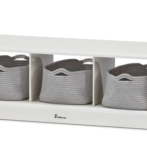 Banc bas avec rangement pratique — Millhouse Jouet pédagogique École