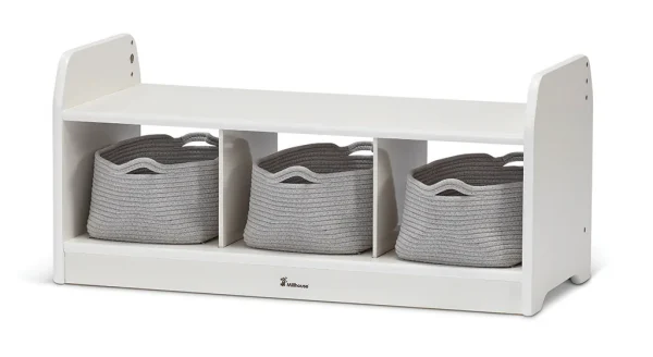 Banc bas avec rangement pratique — Millhouse Jouet pédagogique École
