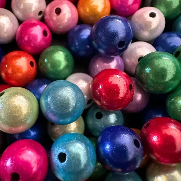 Magic Beads • 10mm • 50 pièces • Perles réfléchissantes ✓ Illusion 3D ✓ Acryliques ✓ — Kiki-Ena Matériel créatif
