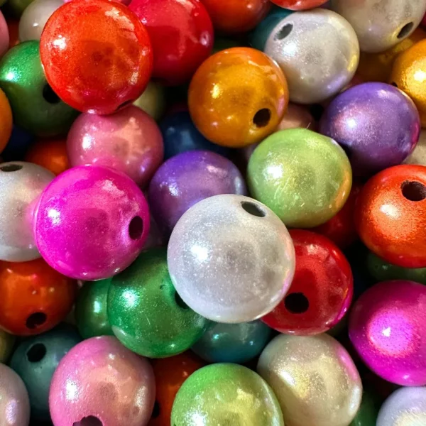 Magic Beads • 12mm • 25 pièces • Perles réfléchissantes ✓ Illusion 3D ✓ Acryliques ✓ — Kiki-Ena Matériel créatif