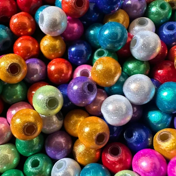 Magic Beads • 6mm • 100 pièces • Perles 3D ✓ Réfléchissantes ✓ Acryliques ✓ — Kiki-Ena Matériel créatif