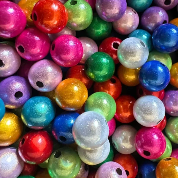 Magic Beads • 8mm • 50 pièces • Perles réfléchissantes ✓ Illusion 3D ✓ Acryliques ✓ — Kiki-Ena Matériel créatif