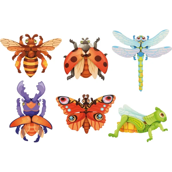 Puzzle magnétique Insectes, set de 6 — Eduplay jouet pédagogique