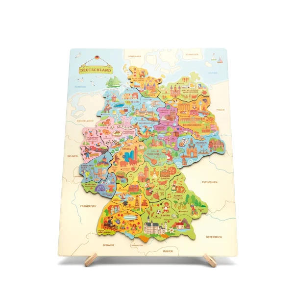 Puzzle magnétique Carte de l'Allemagne — Eduplay jouet pédagogique