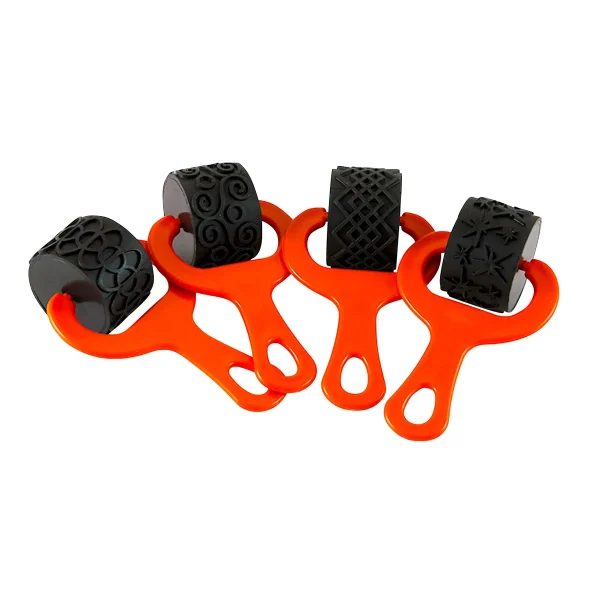 Rouleau Texturé Peinture et Pâte Set de 4 N° 2 — Eduplay jouet pédagogique Maternelle