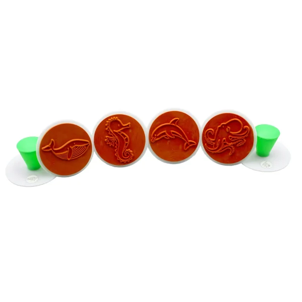 Set de 6 tampons animaux marins — Eduplay jeu pédagogique Kita