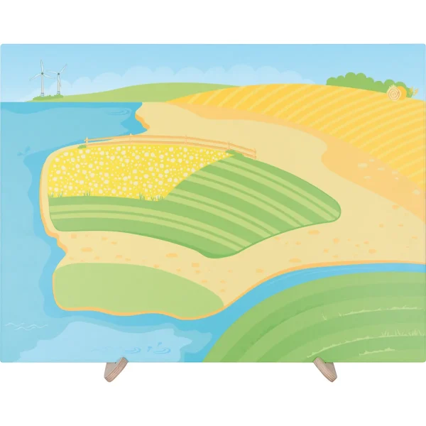 Mega-Tableau magnétique À la campagne — Eduplay jouet pédagogique crèche