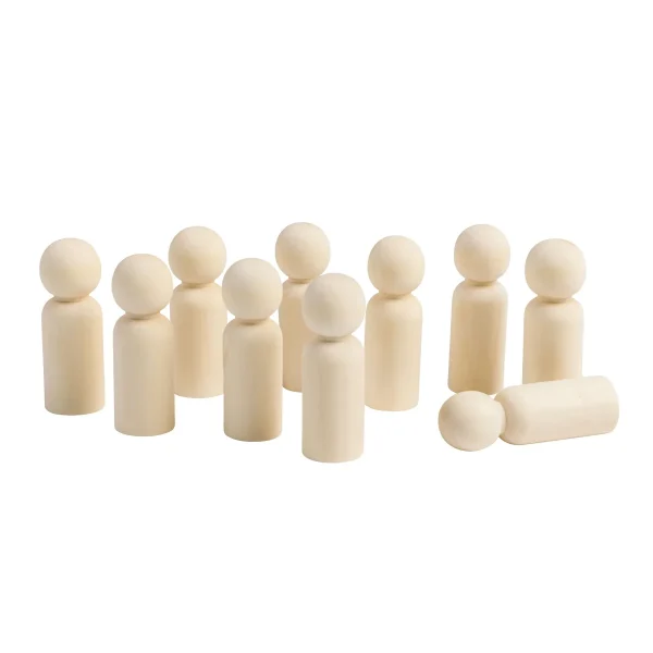 Figurines Bois Lot de 10 Moyennes — Eduplay jouet pédagogique maternelle