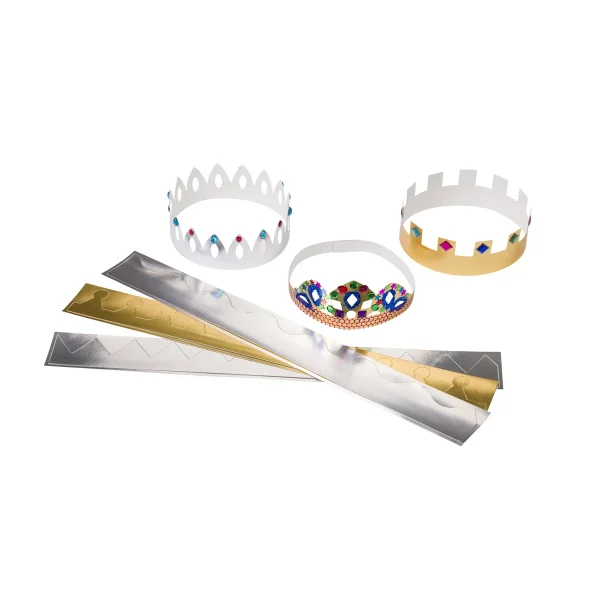 Couronnes Métalliques Lot de 12 — Eduplay jouet pédagogique maternelle