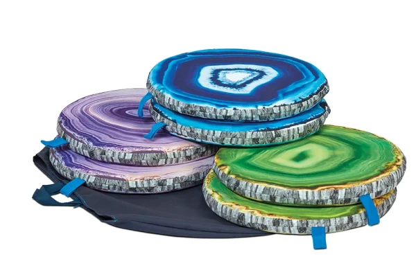 Coussins Mineral Slice avec poche (lot de 6) — Millhouse Lernspielzeug Schule