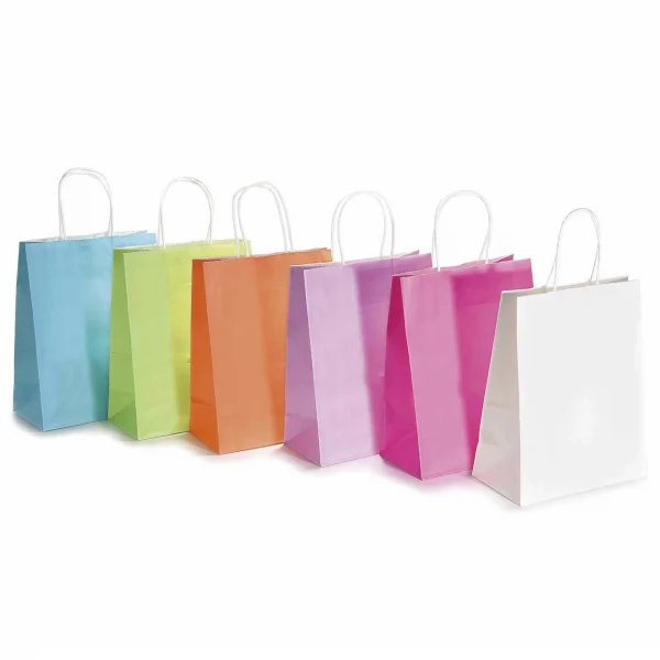 Sac cadeau moyen coloré • Papier — Kiki-Ena Matériel de loisirs créatifs Bois naturel