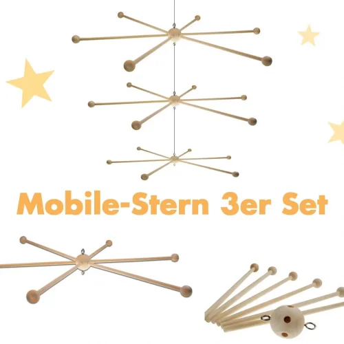 Étoile pour mobile Ø25cm — Kiki-Ena Matériel de bricolage bois naturel