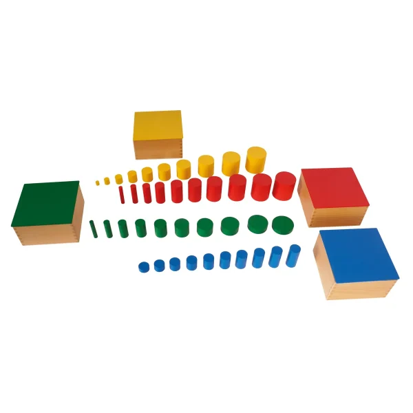 Montessori Cylindres Colorés — Eduplay jouet pédagogique maternelle