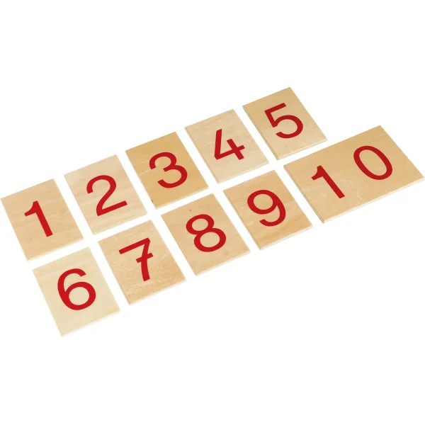 Montessori Série de Chiffres 1-10 sur Plaquettes Bois — Eduplay jouet pédagogique maternelle