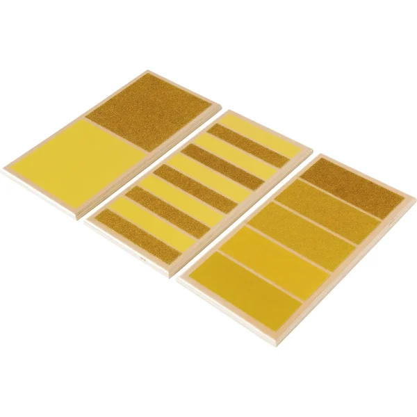 Montessori Plateaux Tactiles Rugueux-Lisse 3 pièces — Eduplay jouet pédagogique maternelle