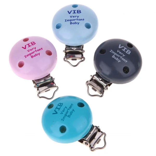 Clip motif VIB - Very Important Baby — Kiki-Ena Fournitures créatives Bois naturel
