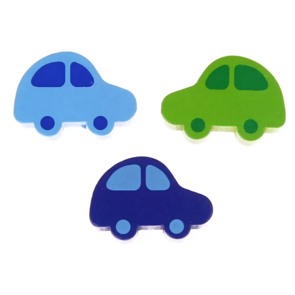 Perle motif Voiture II — Kiki-Ena Matériel de bricolage Bois naturel