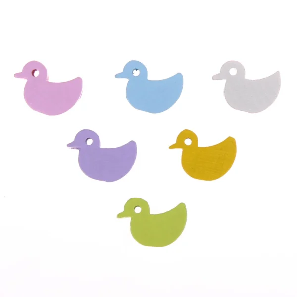 Perle motif Canard — Kiki-Ena Fournitures créatives Bois naturel