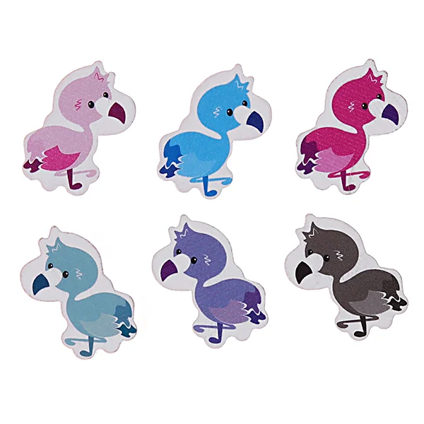 Perle motif Flamingo — Kiki-Ena Matériel créatif Bois naturel