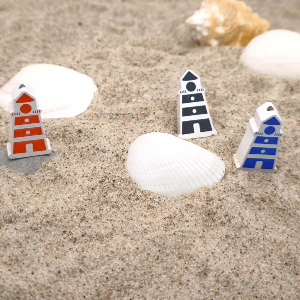 Perle motif Phare — Kiki-Ena Matériel de bricolage Bois naturel