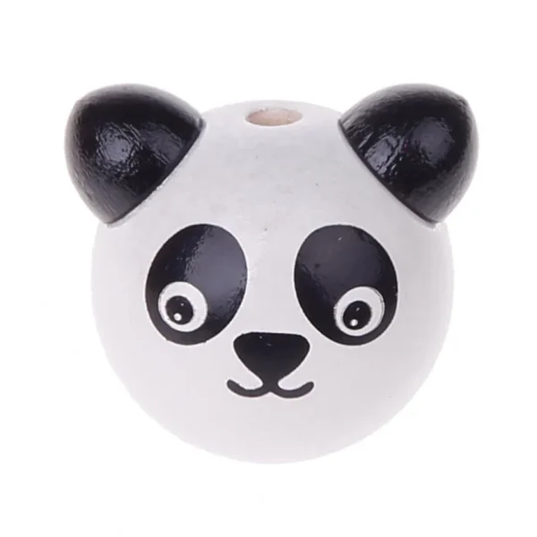 Perle à motif Panda 3D — Kiki-Ena Matériel de bricolage Bois naturel