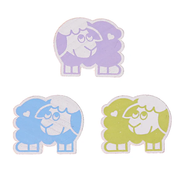 Perle motif Mouton — Kiki-Ena Fournitures de loisirs créatifs Bois naturel