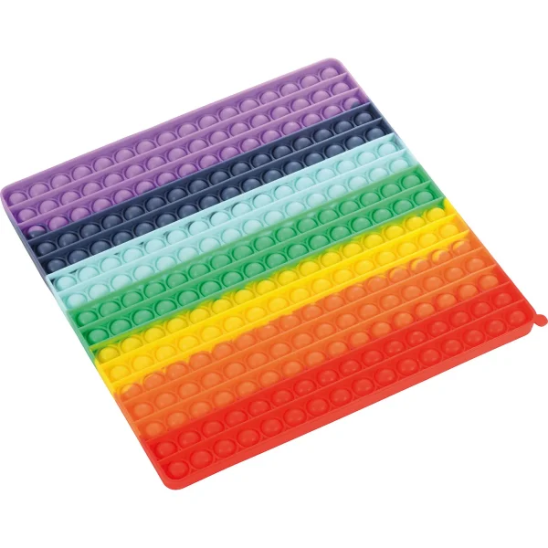 Tableau de motricité à presser Arc-en-ciel 30 cm — Eduplay jeu éducatif maternelle