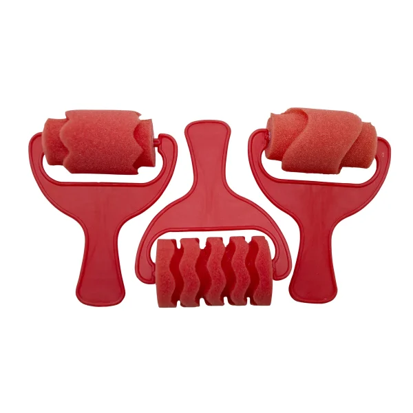 Rouleau à Motifs Set de 3 Rouge — Eduplay jouet pédagogique Maternelle
