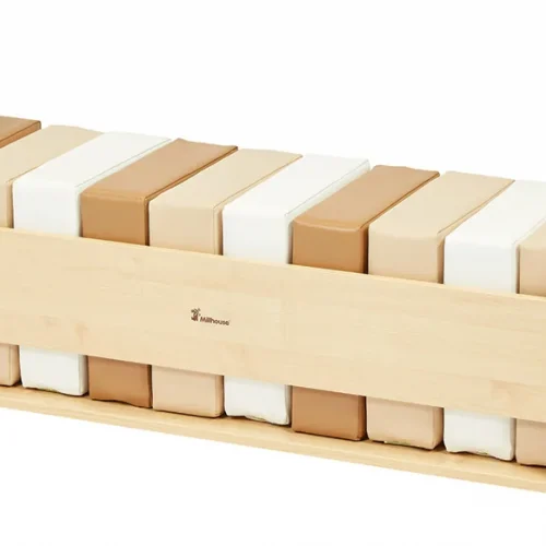 Ensemble de Coussins Naturels et Doux avec Unité de Rangement — Millhouse Jeux Éducatifs École