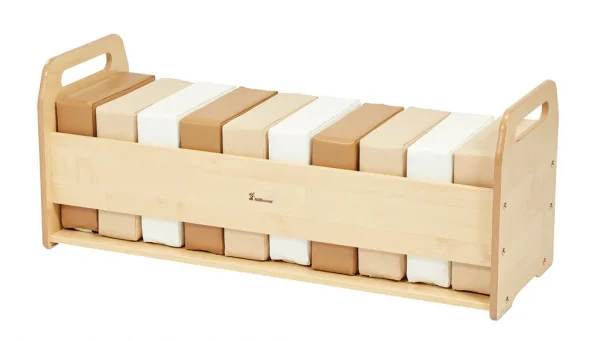 Ensemble de Coussins Naturels et Doux avec Unité de Rangement — Millhouse Jeux Éducatifs École