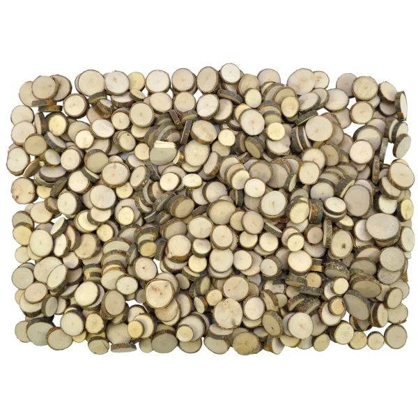Rondelles de bois naturel 1 kg — Jouet éducatif Eduplay