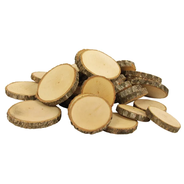 Rondelles de bois naturel rondes grandes 1 kg — Eduplay jouets pédagogiques maternelle