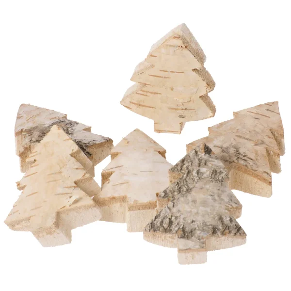 Rondelles de bois naturel Sapin assortiment de 6 — Eduplay jouets pédagogiques maternelle