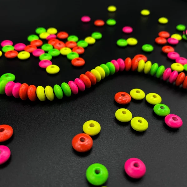 Lentilles néon 10 mm • 50 pièces — Kiki-Ena Matériel de bricolage Bois naturel