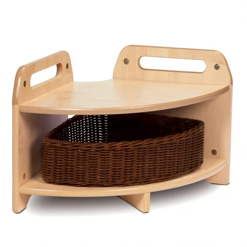 Unité d'angle basse, 90°, avec 1 panier — Millhouse Lernspielzeug Schule