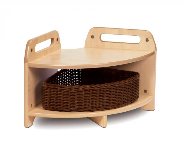 Unité d'angle basse, 90°, avec 1 panier — Millhouse Lernspielzeug Schule