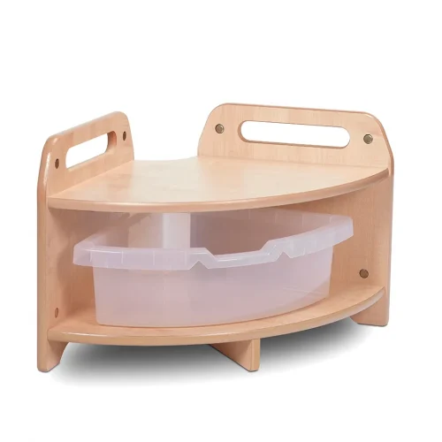 Unité d'angle basse, 90°, avec 1 bac transparent — Millhouse Lernspielzeug Schule