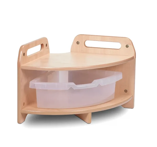 Unité d'angle basse, 90°, avec 1 bac transparent — Millhouse Lernspielzeug Schule
